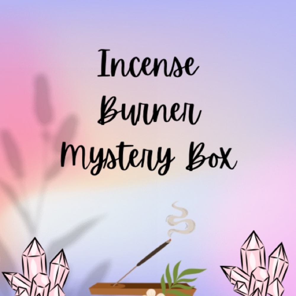 Incense Burner Box, Sage, crystals, tarot cards, mystery box!